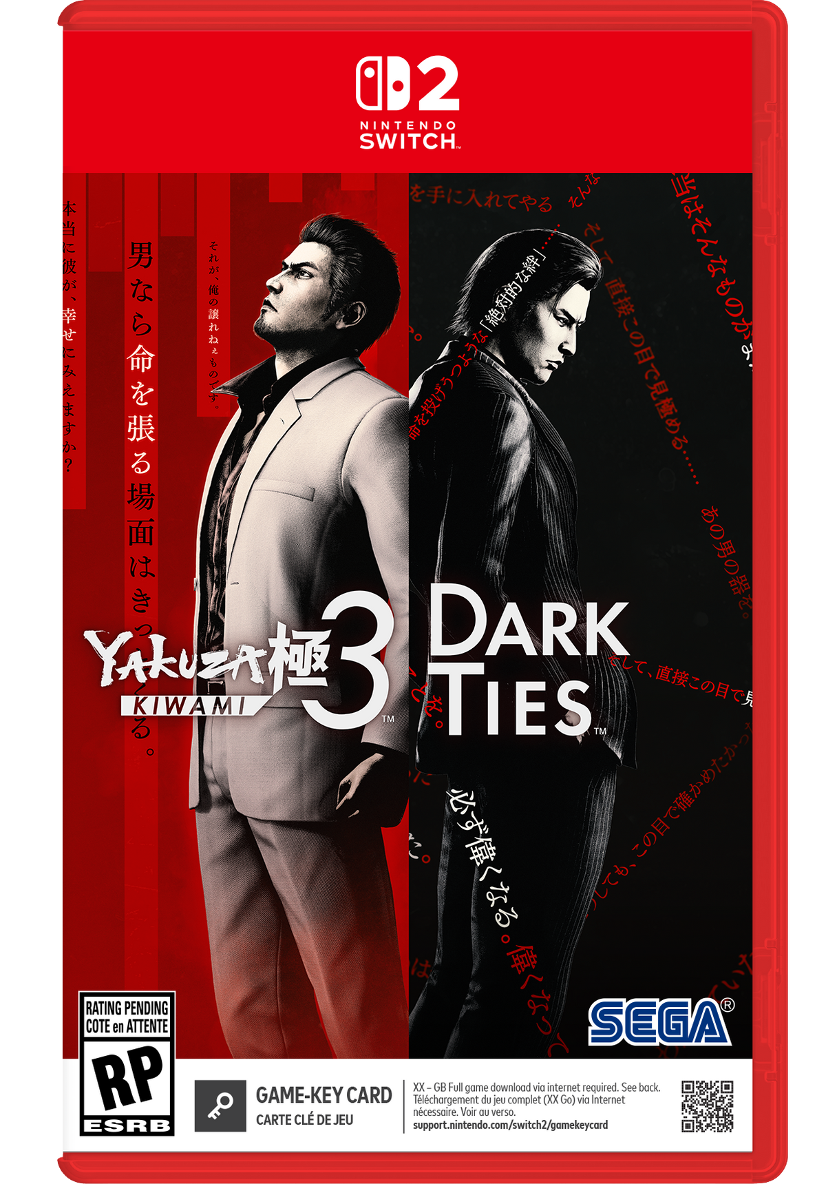 Yakuza Kiwami 3 & Dark Ties - Nintendo Switch 2 [Game-Key Card