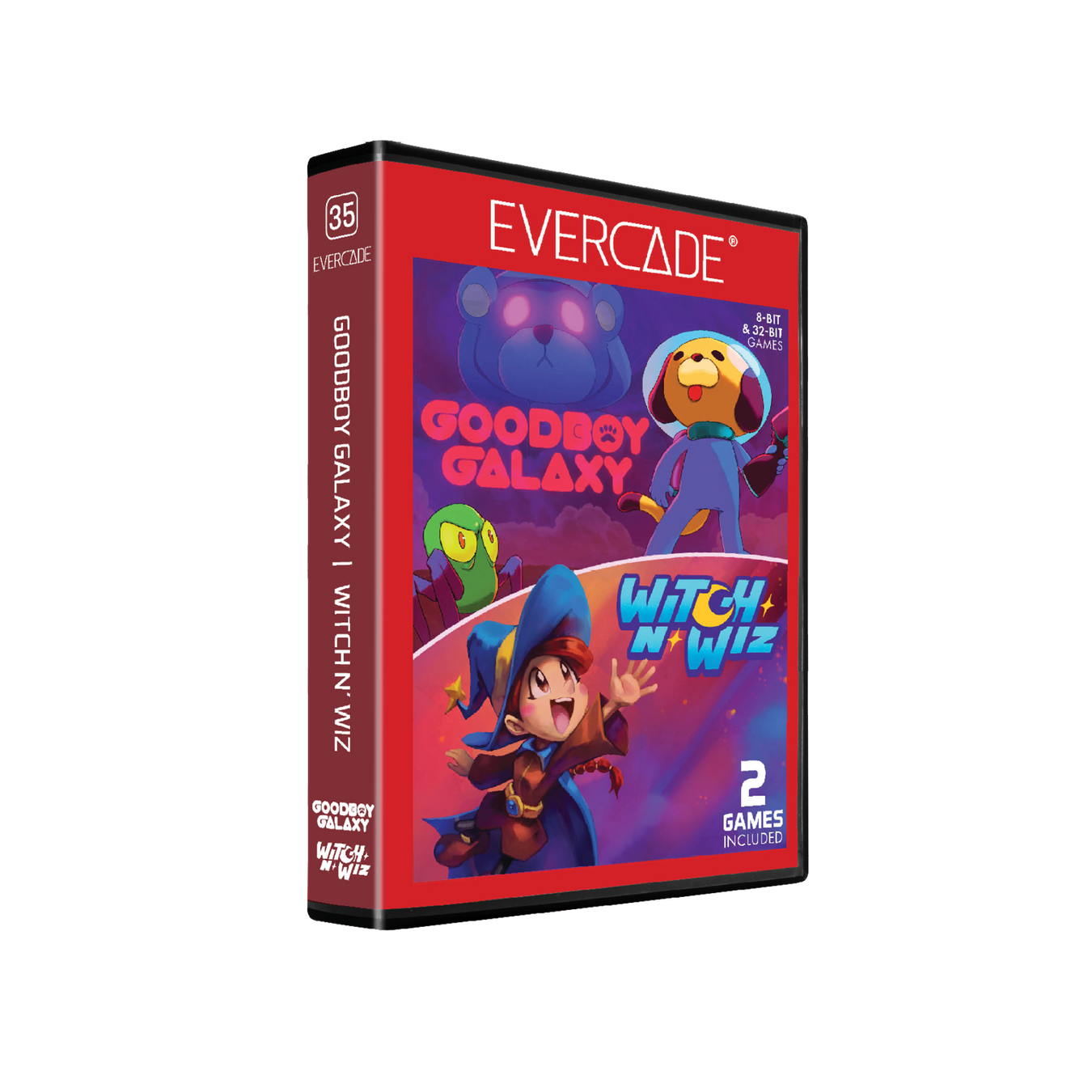 EVERCADE Goodboy Galaxy / Witch n Wiz &  Demons of Asteborg / Astebros