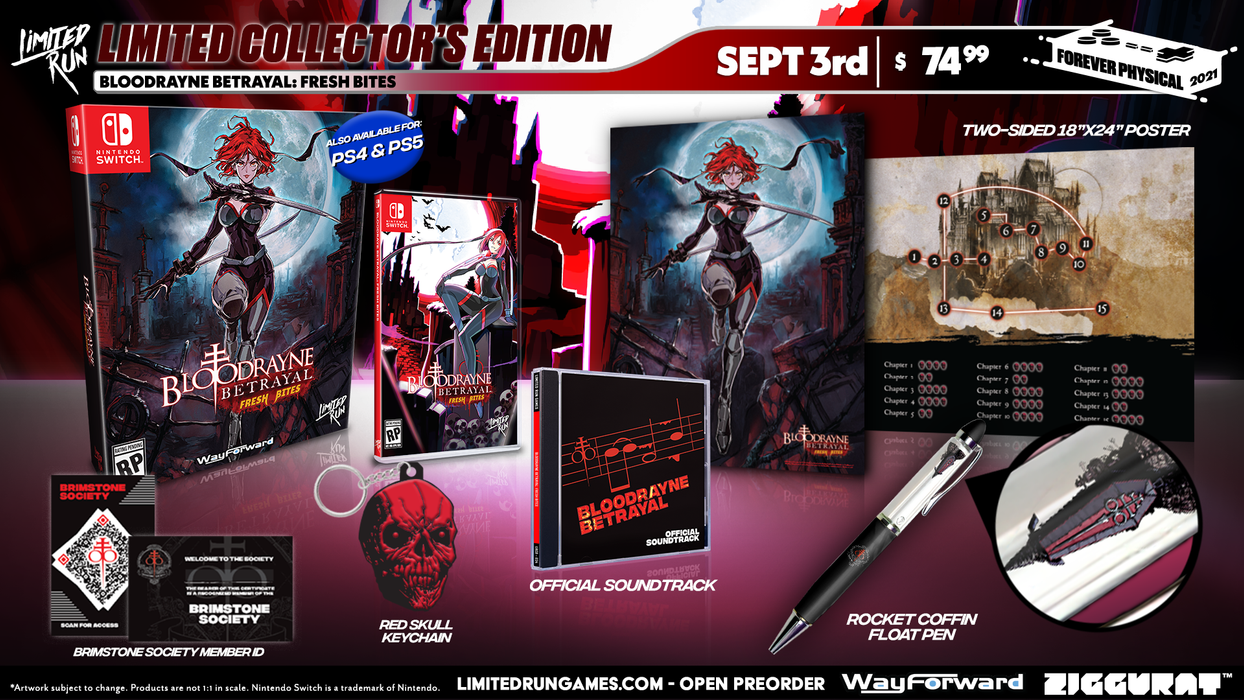 BloodRayne Betrayal: Fresh Bites - Collector's Edition [Limited Run Games #120]  - Nintendo Switch