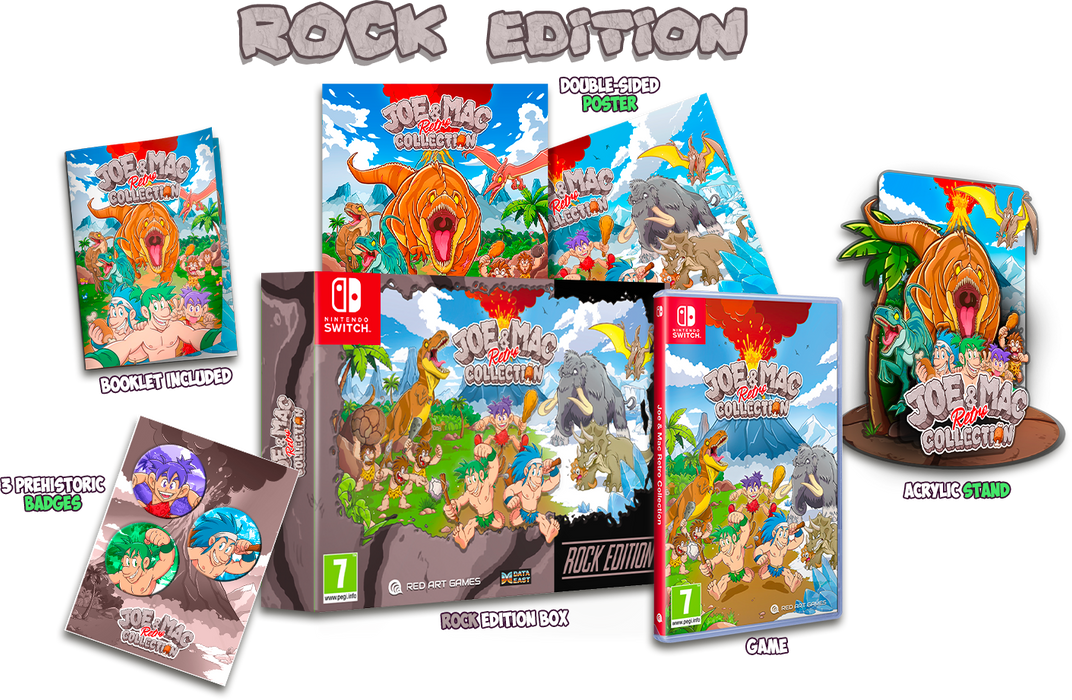 Joe & Mac Retro Collection [Rock Edition] [EU Import] - Nintendo Switch (PRE-ORDER)