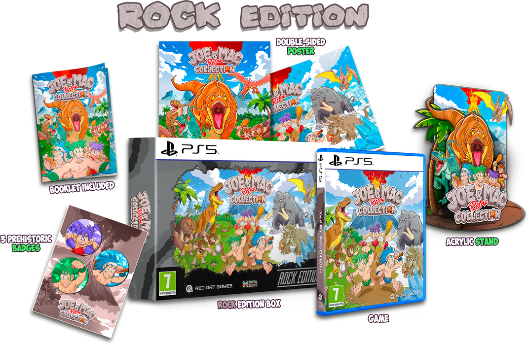 Joe & Mac Retro Collection [Rock Edition] [EU Import] - Playstation 5 (PRE-ORDER)