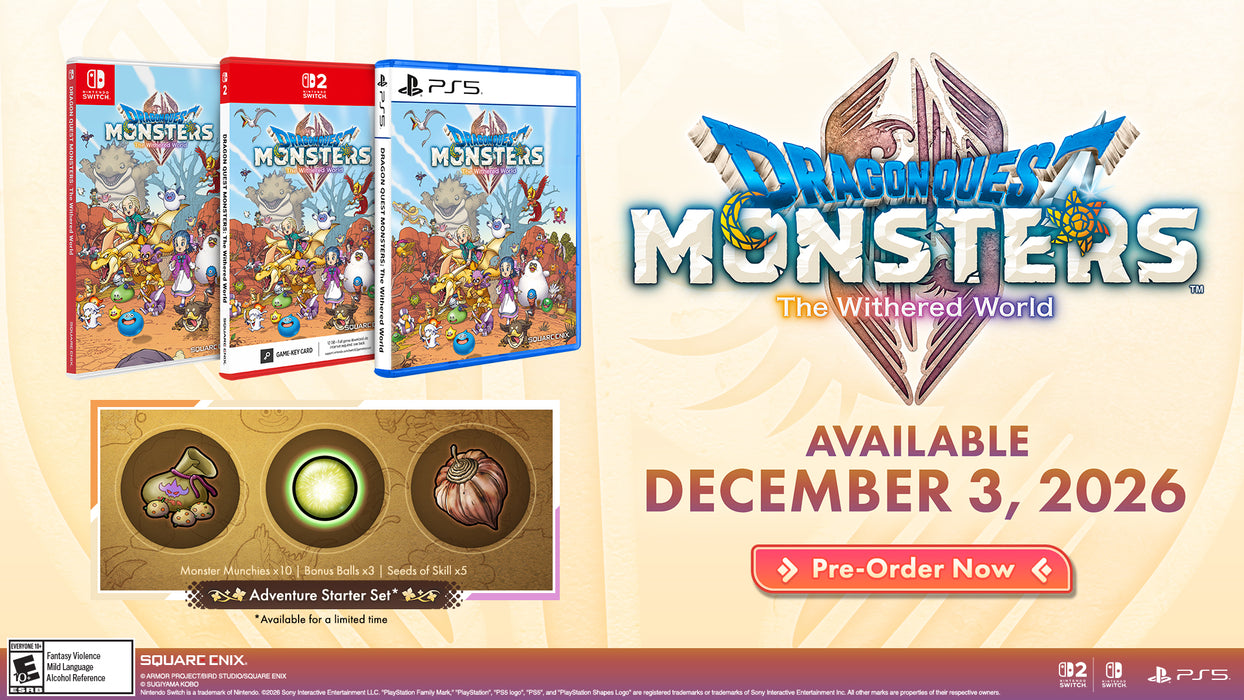 DRAGON QUEST MONSTERS: The Withered World [Game-Key Card] - Nintendo Switch 2 (PRE-ORDER)