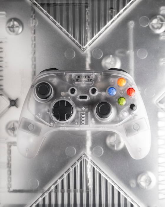 Retro Fighters Hunter Wireless Controller for Original XBOX, Switch & PC [Crystal] - Xbox