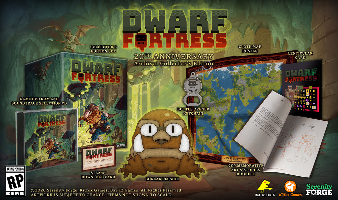 Dwarf Fortress 20th Anniversary Archival Collector's Edition - PC (PRE-ORDER) (FREE SHIPPING)