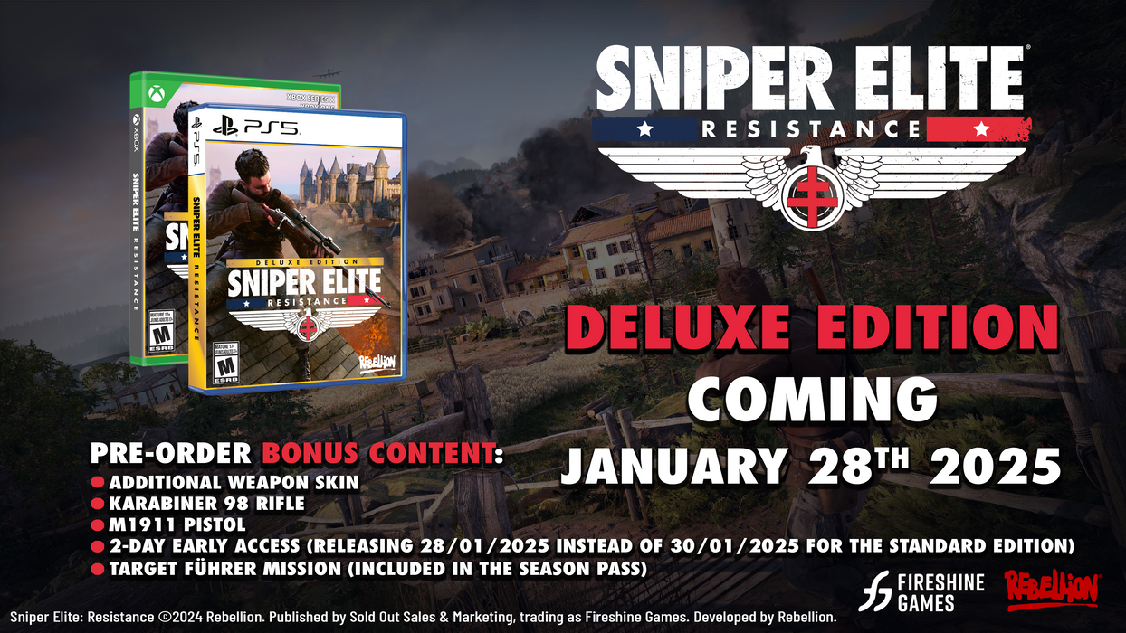 Sniper Elite: Resistance Deluxe Edition - Playstation 5  [Free Shipping]