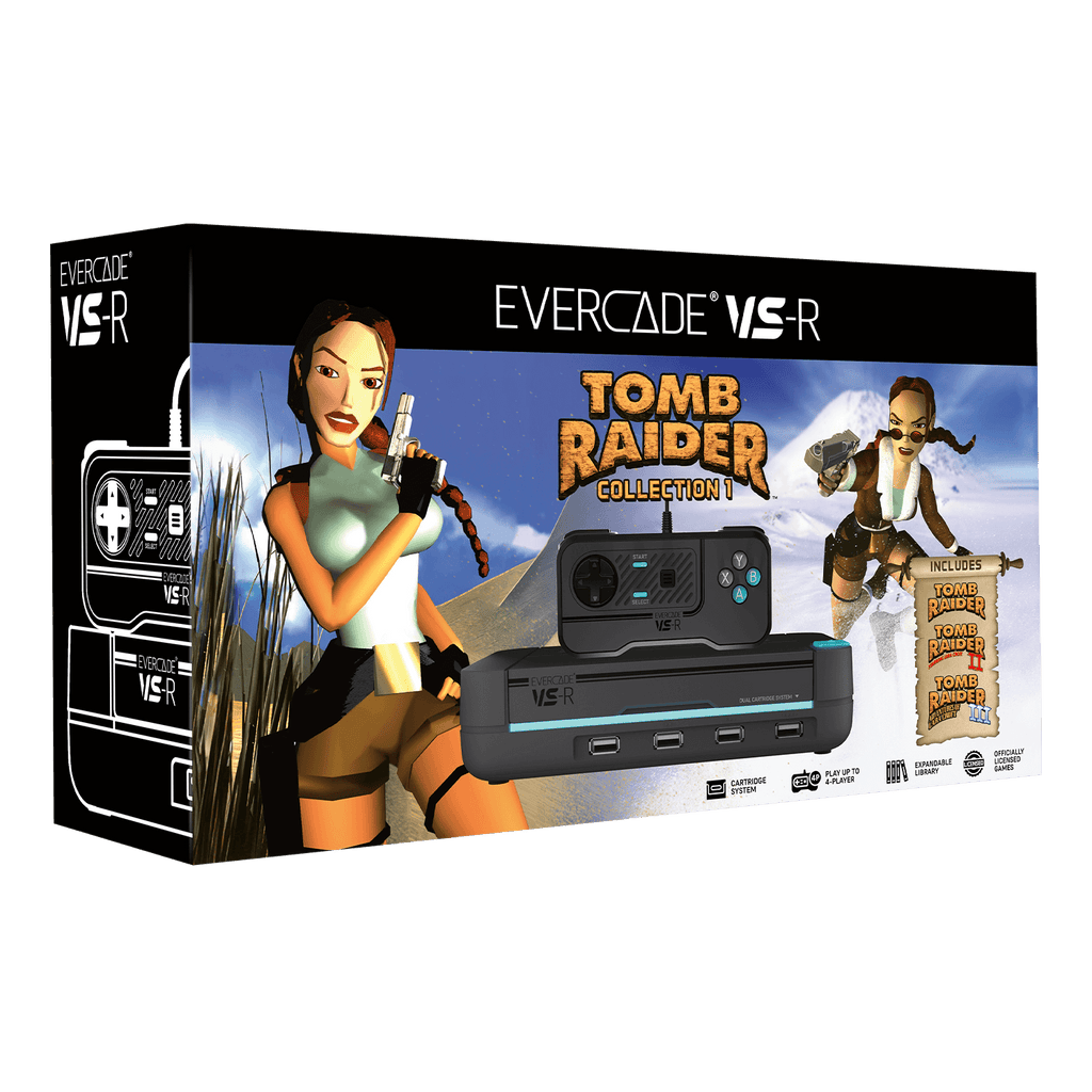 EVERCADE VS-R Tomb Raider Collection 新品 Evercade VS-R Retro Gaming Console with - Includes 1 controller