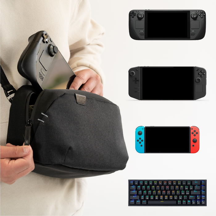 CRKD Pro Gaming Gear Carry Bag [Dark Grey] - Nintendo Switch
