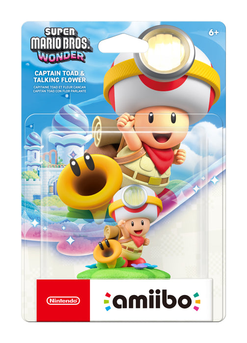 Nintendo Amiibo Captain Toad and Talking Flower Super Mario Wonder Series - Amiibo