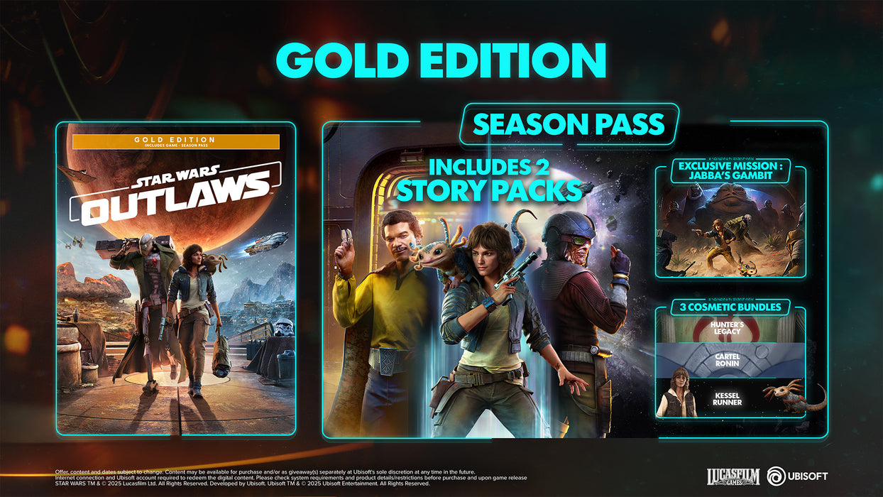 Star Wars Outlaws Gold Edition [Game-Key Card] - Nintendo Switch 2