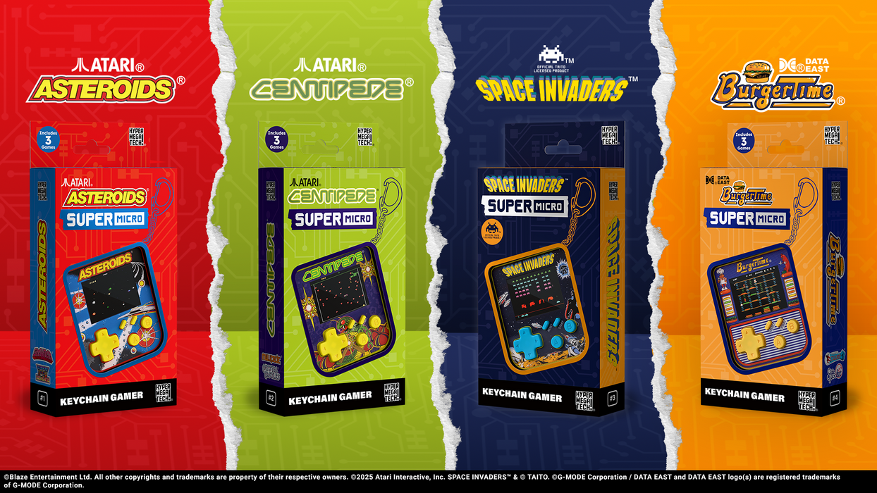 Evercade Hypermegatech Atari Centipede Key Chain