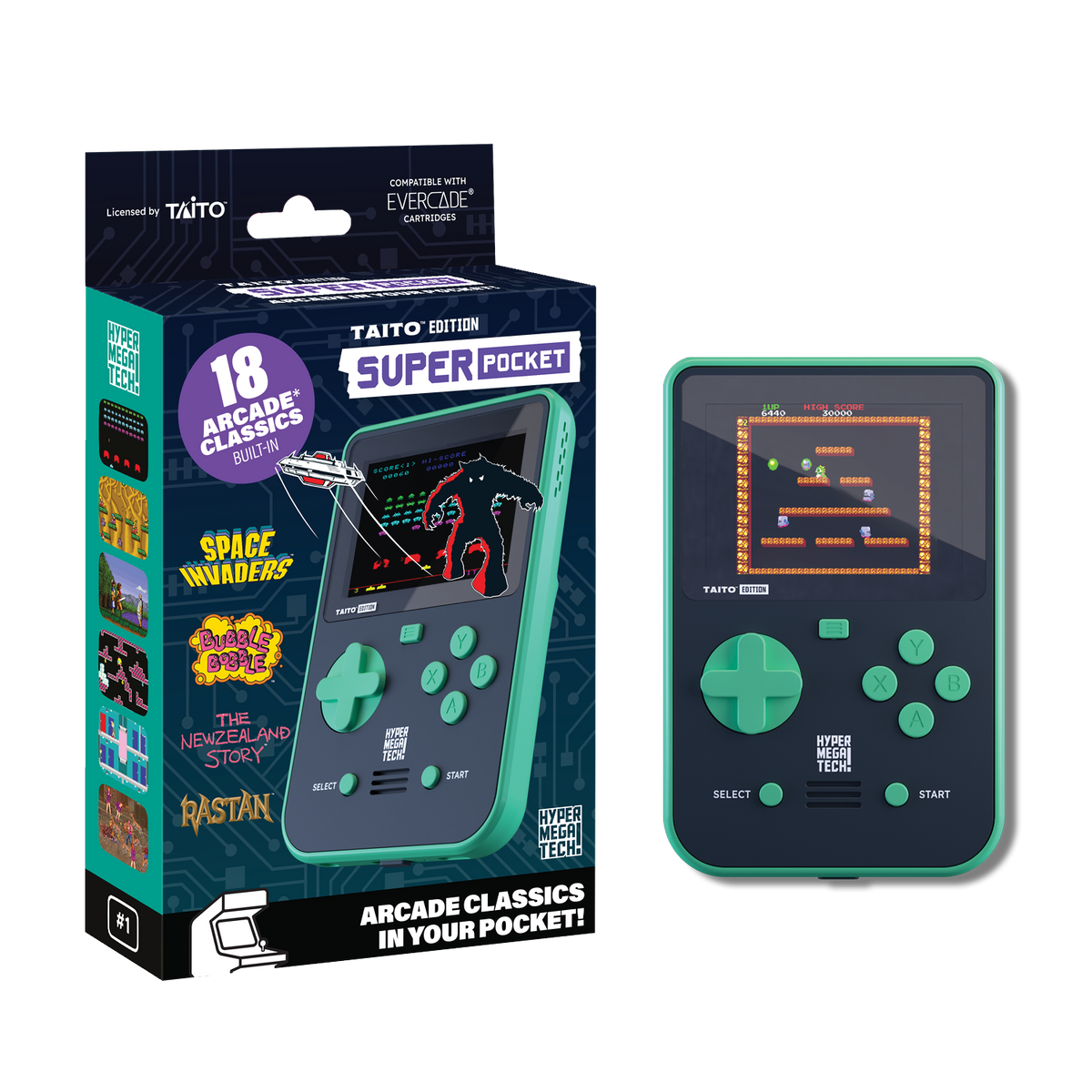 TAITO タイトー コンピュータ PRESENTER2000 Taito Super Pocket - HYPER MEGA TECH (FREE SHIPPING