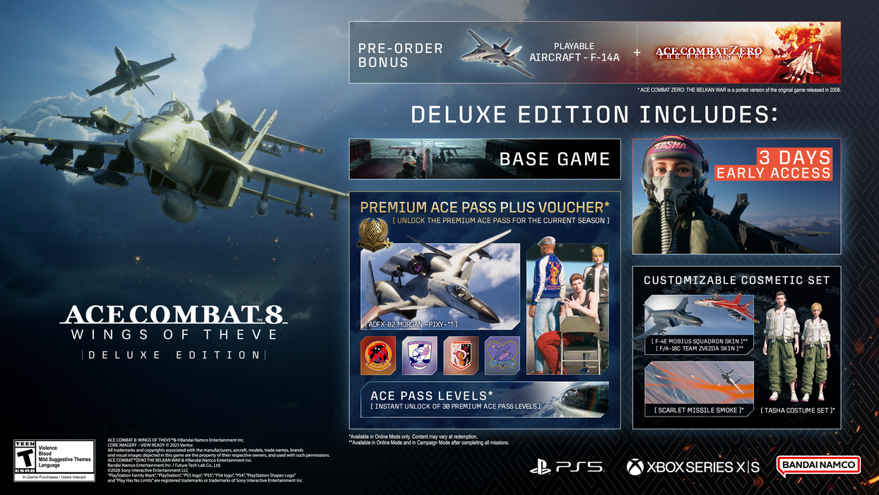 Ace Combat 8 Wings of Theve Deluxe Edition -  PlayStation 5 (PRE-ORDER)