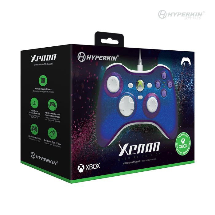 Hyperkin Xenon Wired Controller for Xbox Series X|S / XBOX1 / Windows 11|10 (Twilight Galaxy) [FREE SHIPPING]