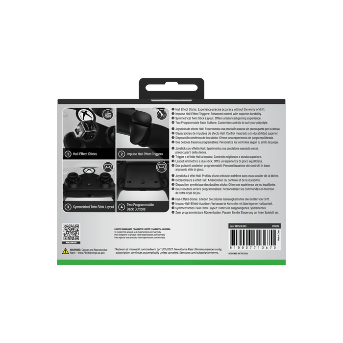 The Competitor Wired Controller (Hyperkin) (White) – Xbox Series & PC