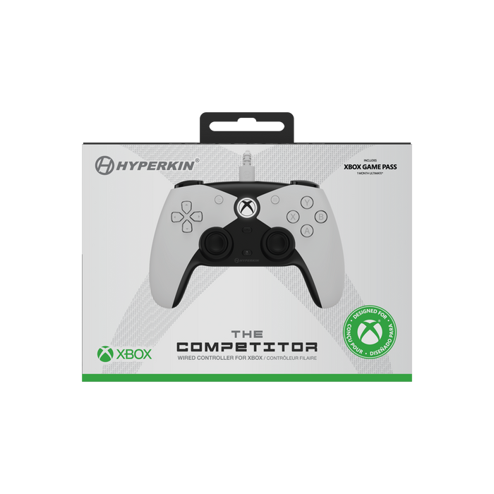 The Competitor Wired Controller (Hyperkin) (White) – Xbox Series & PC