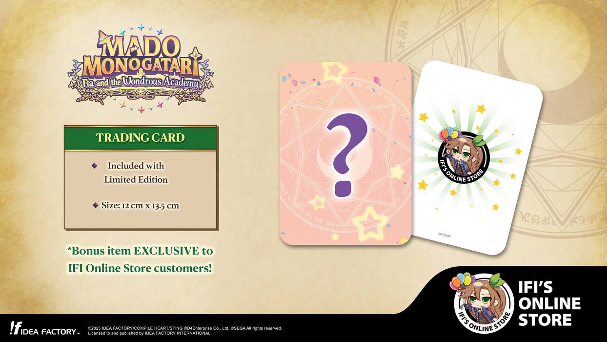 MADO MONOGATARI: Fia and the Wondrous Academy [Limited Edition] - Playstation 5