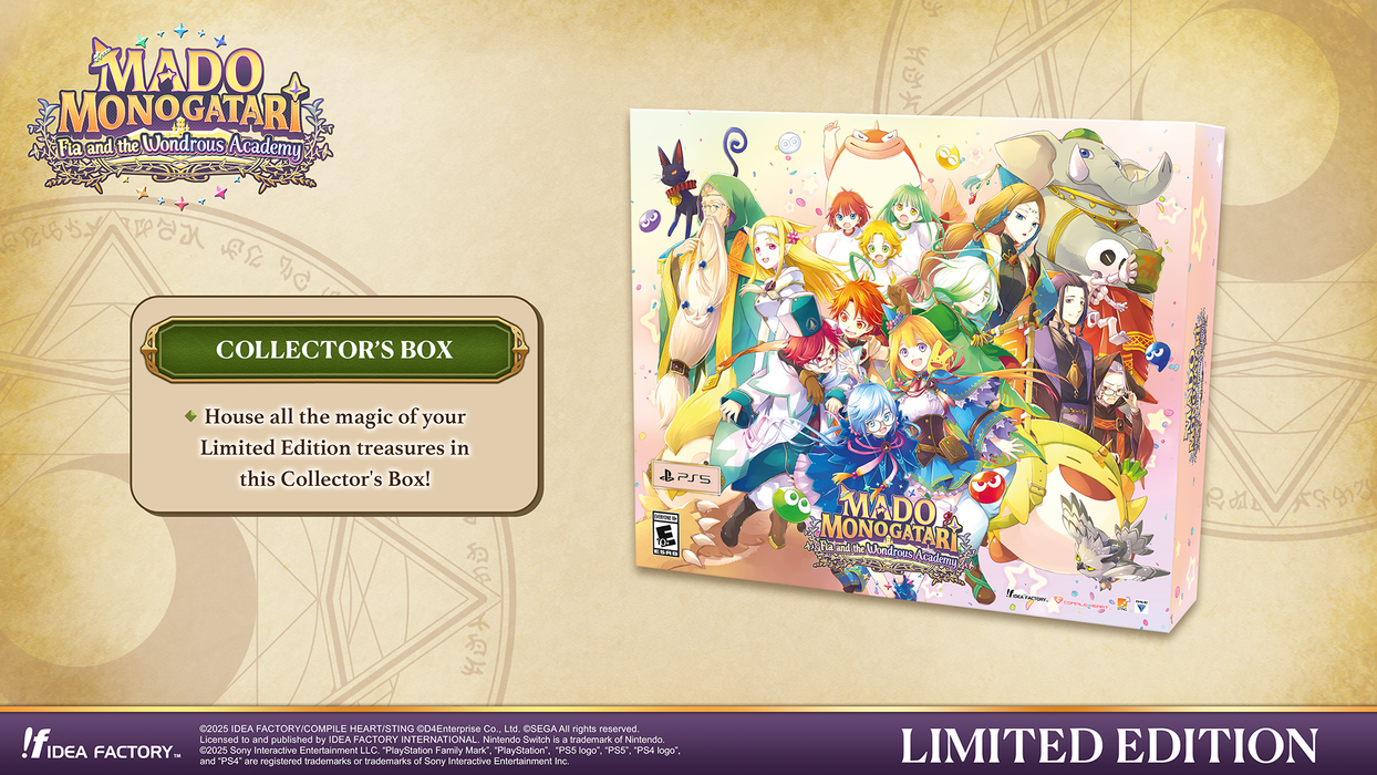 MADO MONOGATARI: Fia and the Wondrous Academy [Limited Edition] - Playstation 5