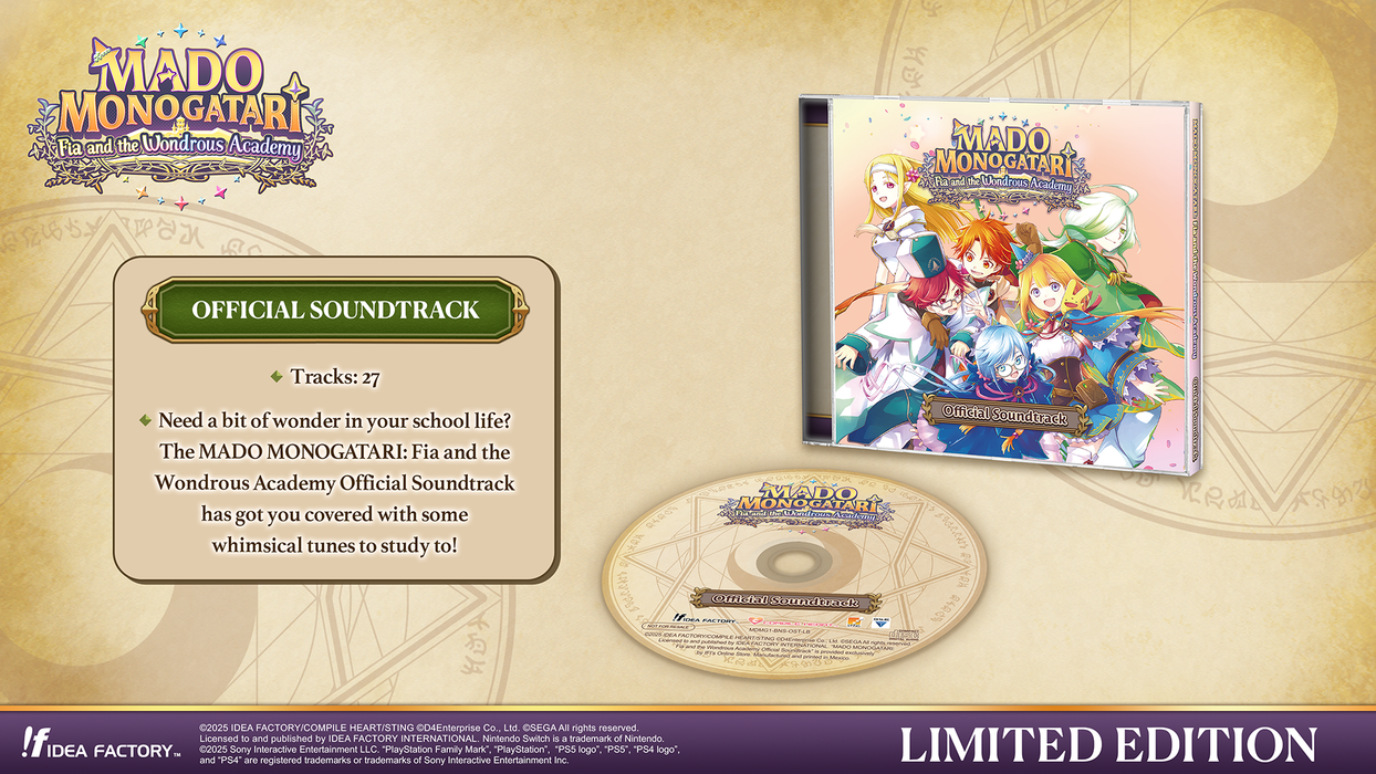 MADO MONOGATARI: Fia and the Wondrous Academy [Limited Edition] - Playstation 5