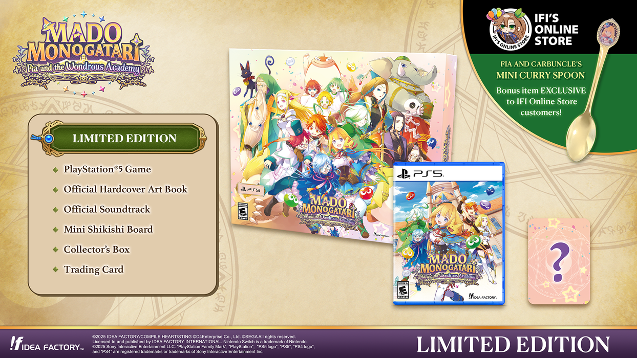 MADO MONOGATARI: Fia and the Wondrous Academy [Limited Edition] - Playstation 5