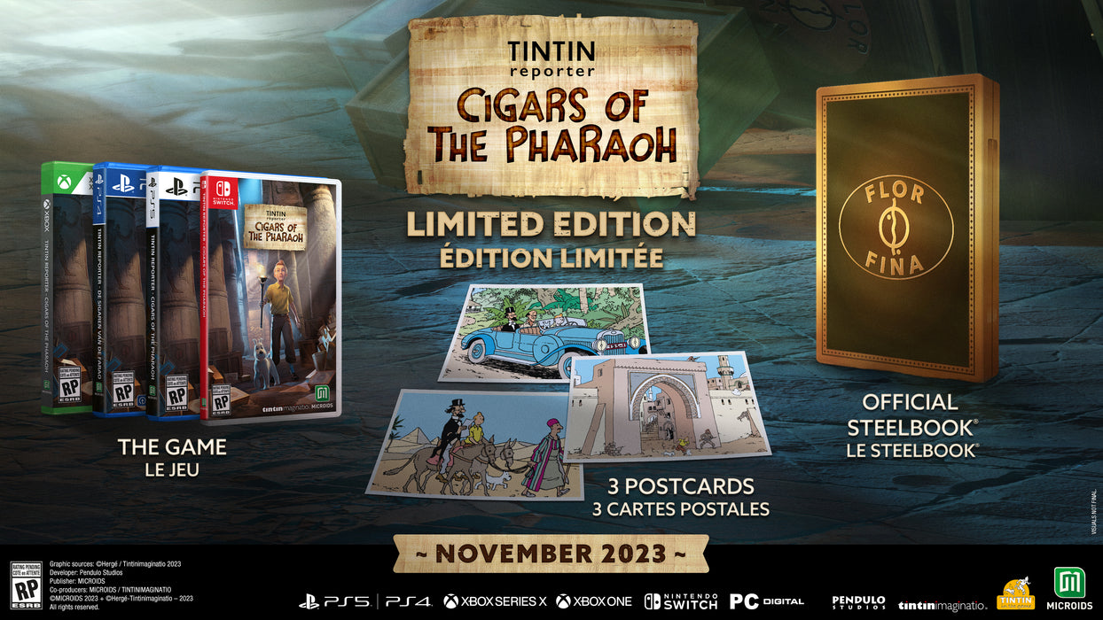 TINTIN REPORTER CIGARS OF THE PHARAOH LIMITED EDITION - SWITCH