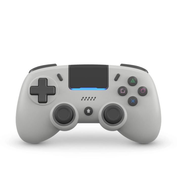 Retro Fighters Mantis Mini Wireless Bluetooth Controller for PS4 & PC  with Hall Effects (No Drift / More Precision!) [Gray] - Playstation 4 & PC