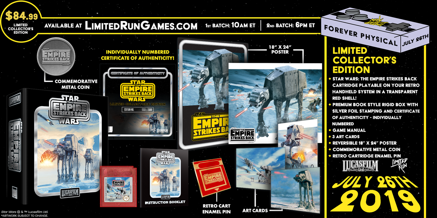 Star Wars: The Empire Strikes Back Collectors Edition (Limited Run Games) - GameBoy