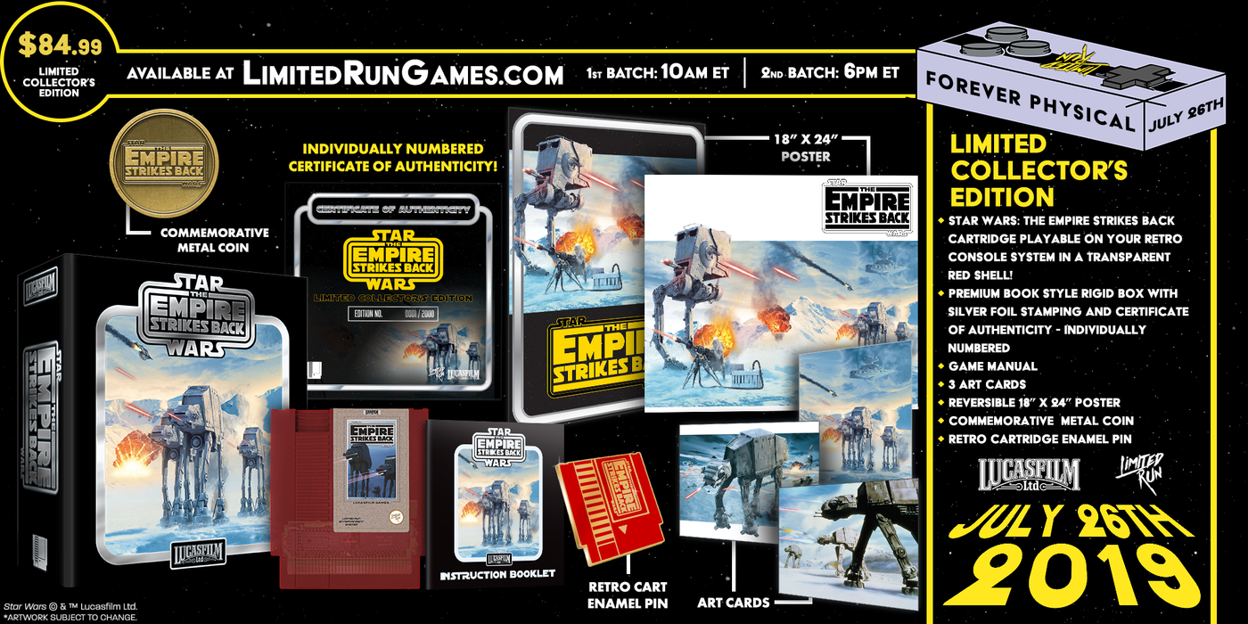 Star Wars: The Empire Strikes Back Classic Edition (Limited Run Games) - NES