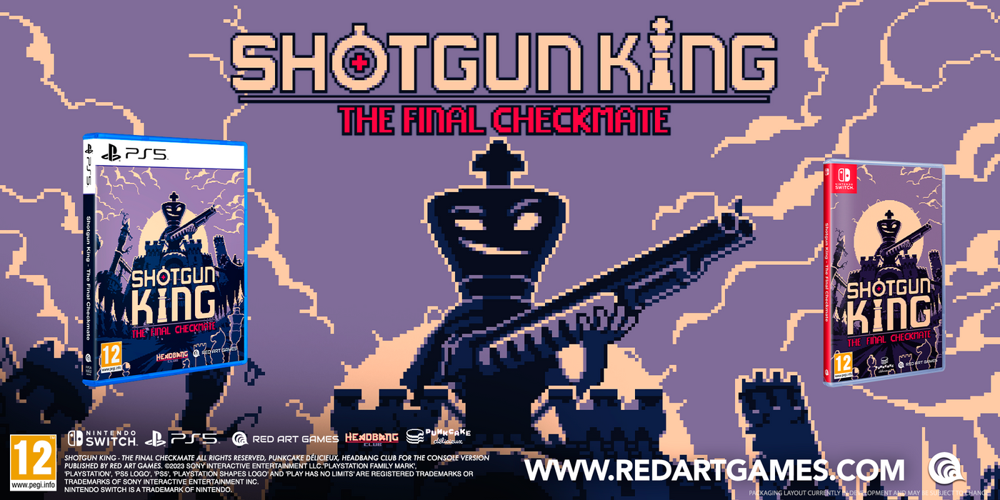 Shotgun King: The Final Checkmate will get a physical release for Switch  and PS5 from Red Art Games. No pre-order date announced yet. :  r/LimitedPrintGames