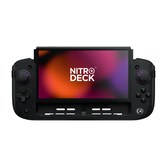 CRKD Nitro Deck+ Handheld Pro Controller for Nintendo Switch with HDMI Adapter [Clear Black] - Nintendo Switch