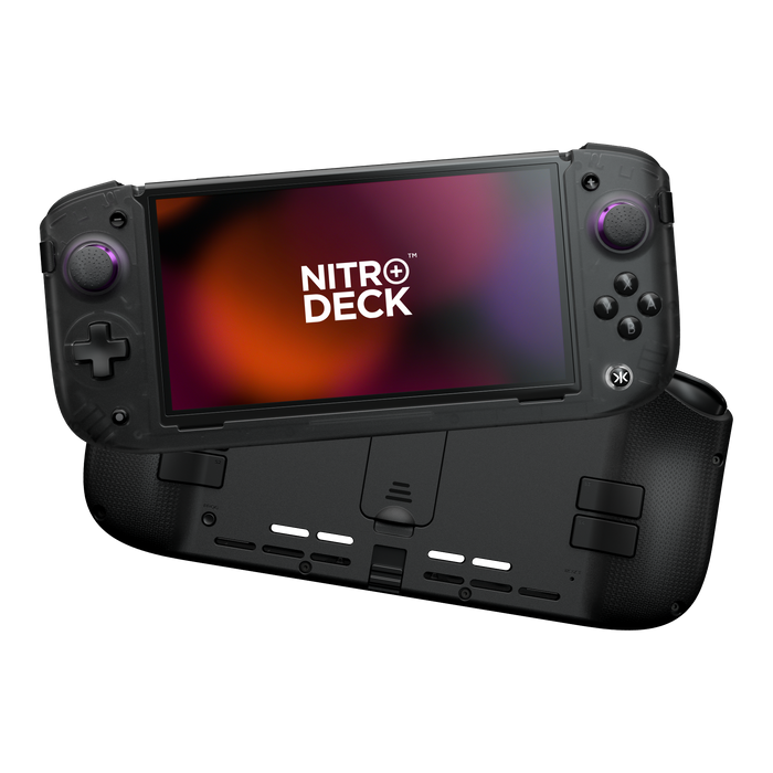 CRKD Nitro Deck+ Handheld Pro Controller for Nintendo Switch with HDMI Adapter [Clear Black] - Nintendo Switch