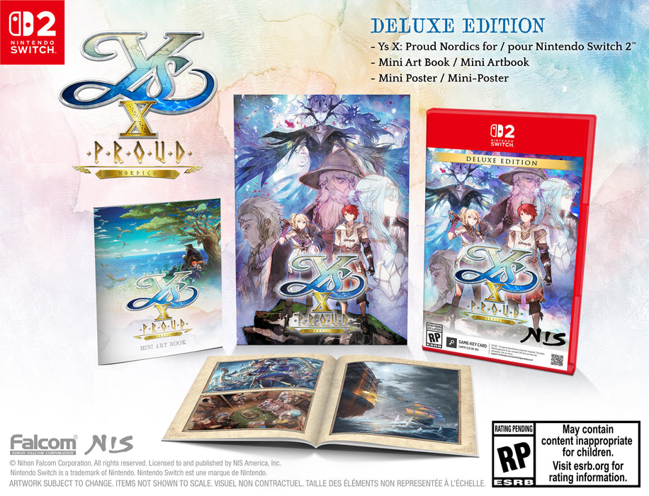 Ys X: Proud Nordics Deluxe Edition - [Game-Key Card] Nintendo Switch 2 (PRE-ORDER) [Free Shipping]