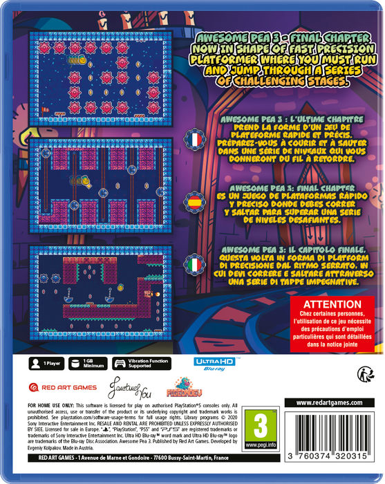 Awesome Pea 3 [Standard Edition] [EU Import] - Playstation 5