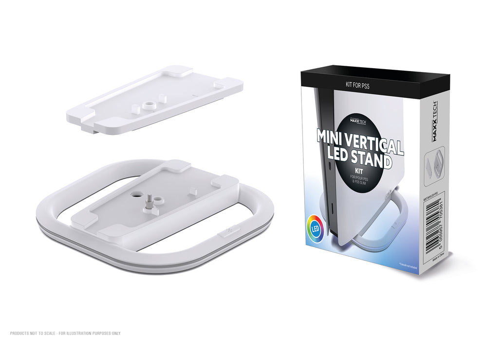 Led Game Console Stand Maxx Tech Mini Vertical LED Console Stand For PS5 & PS5 Slim - Playsta ...