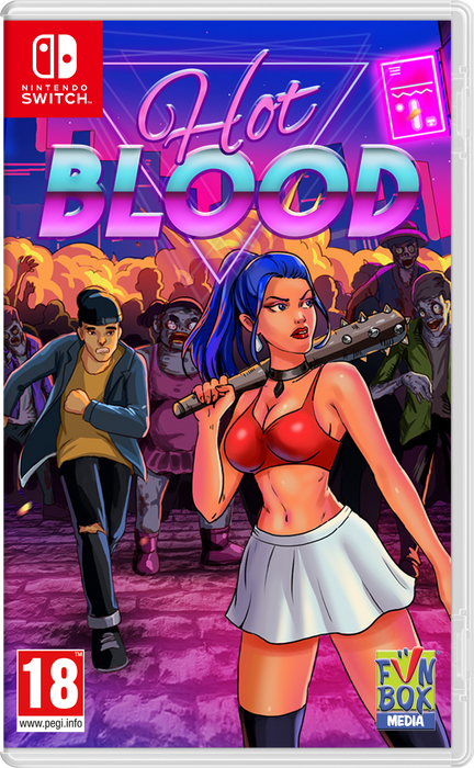 Hot Blood [Includes 2 Roxy Key Rings] [EU Import] - Nintendo Switch