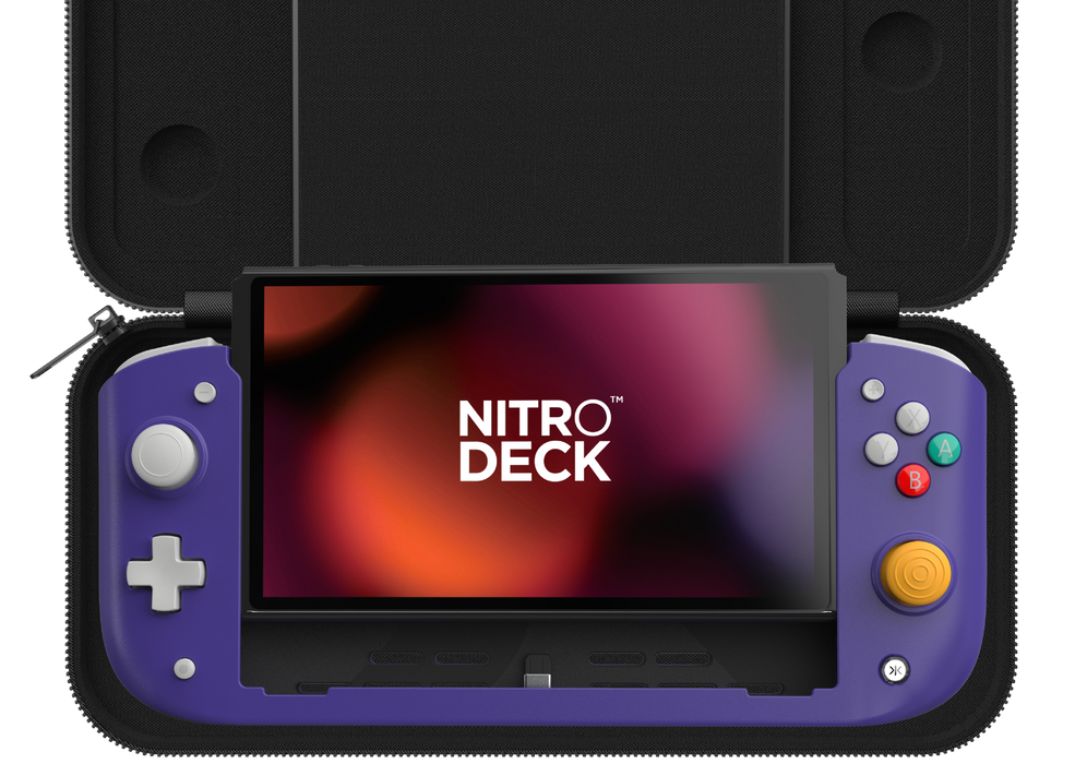 CRKD Nitro Deck [Retro Purple Limited Edition] with Carry Case - Nintendo Switch