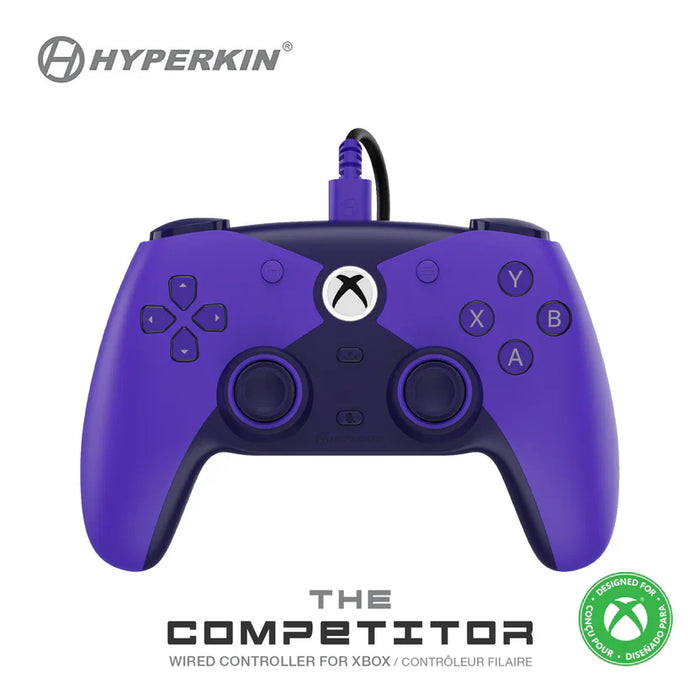 Hyperkin - THE COMPETITOR WIRED CONTROLLER XBS/PC (PURPLE)