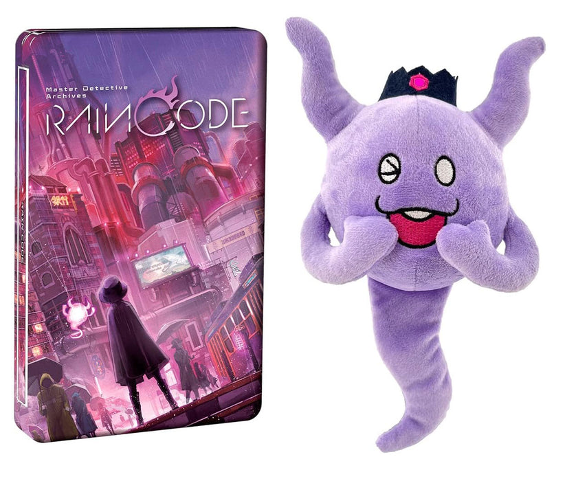 Master Detective Archives RAIN CODE Spirited Steelbook for Nintendo Switch + 6.5" Shinigami Plush Bundle (No Game Included)