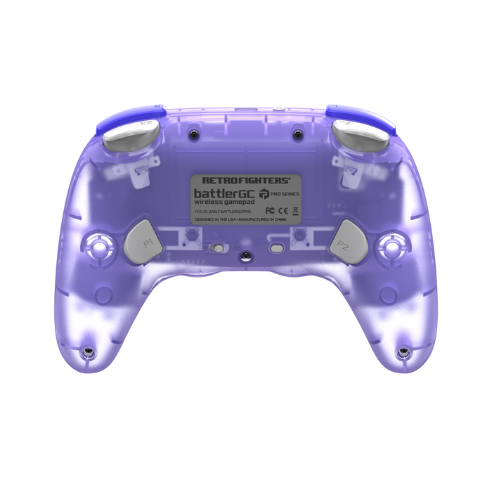 Retro Fighters BattlerGC Pro Wireless GameCube Controller [Glacier] - Nintendo Gamecube (FREE SHIPPING)