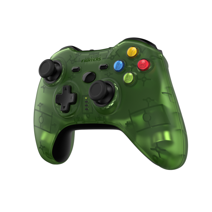 Retro Fighters Hunter 360 Wireless Controller for Xbox 360 & PC [Transparent Green] (PRE-ORDER) (FREE SHIPPING)