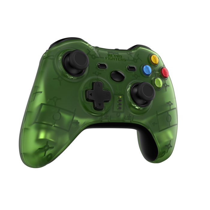 Retro Fighters Hunter 360 Wireless Controller for Xbox 360 & PC [Transparent Green] (PRE-ORDER) (FREE SHIPPING)