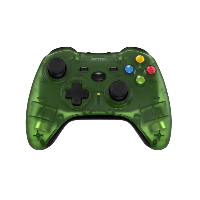 Retro Fighters Hunter 360 Wireless Controller for Xbox 360 & PC [Transparent Green] (PRE-ORDER) (FREE SHIPPING)