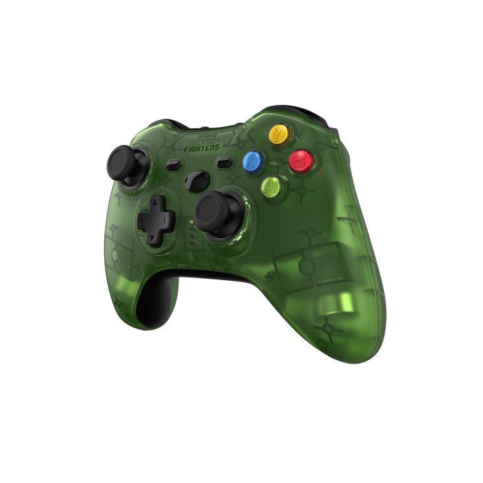 Retro Fighters Hunter 360 Wireless Controller for Xbox 360 & PC [Transparent Green] (PRE-ORDER) (FREE SHIPPING)