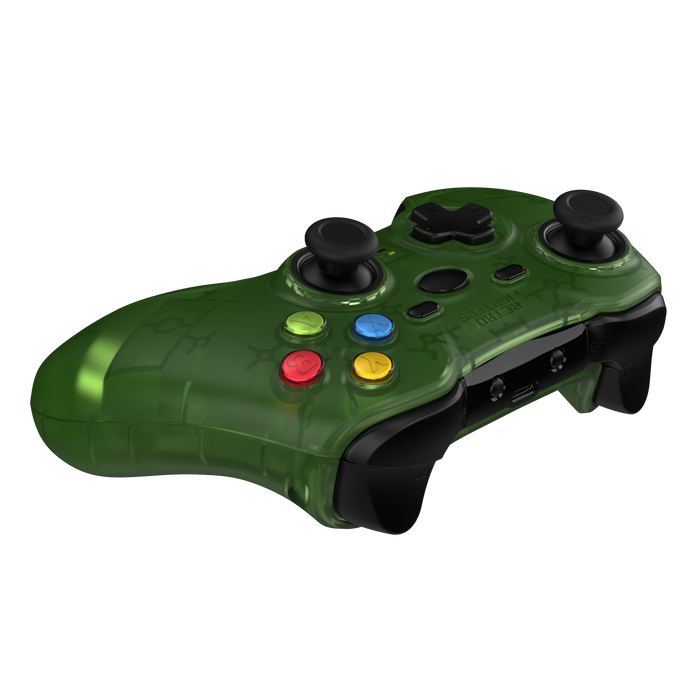 Retro Fighters Hunter 360 Wireless Controller for Xbox 360 & PC [Transparent Green] (PRE-ORDER) (FREE SHIPPING)