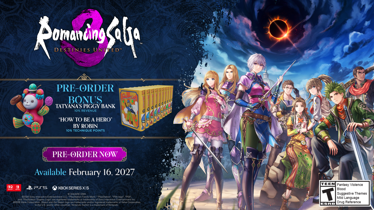 Romancing SaGa 3: Destinies United [Game-Key Card] - Nintendo Switch 2 (PRE-ORDER)