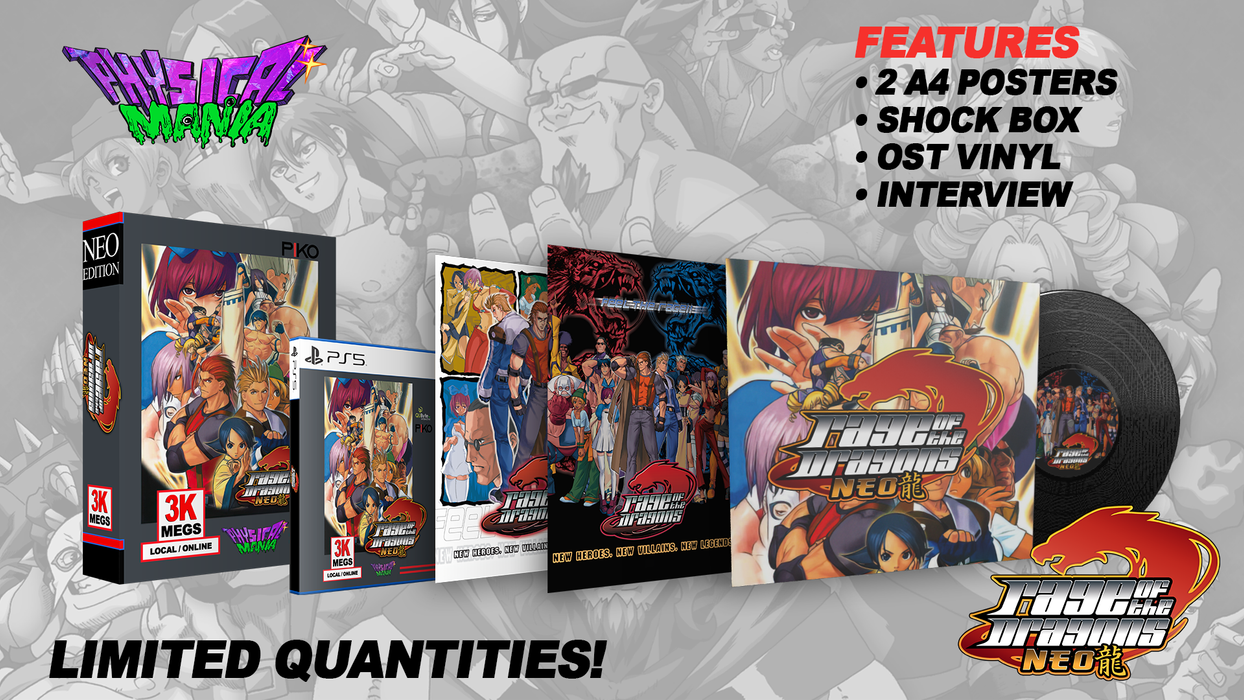 Rage of the Dragons NEO [Special Edition With LP] [EU Import]  - Playstation 5 (PRE-ORDER CLOSED)