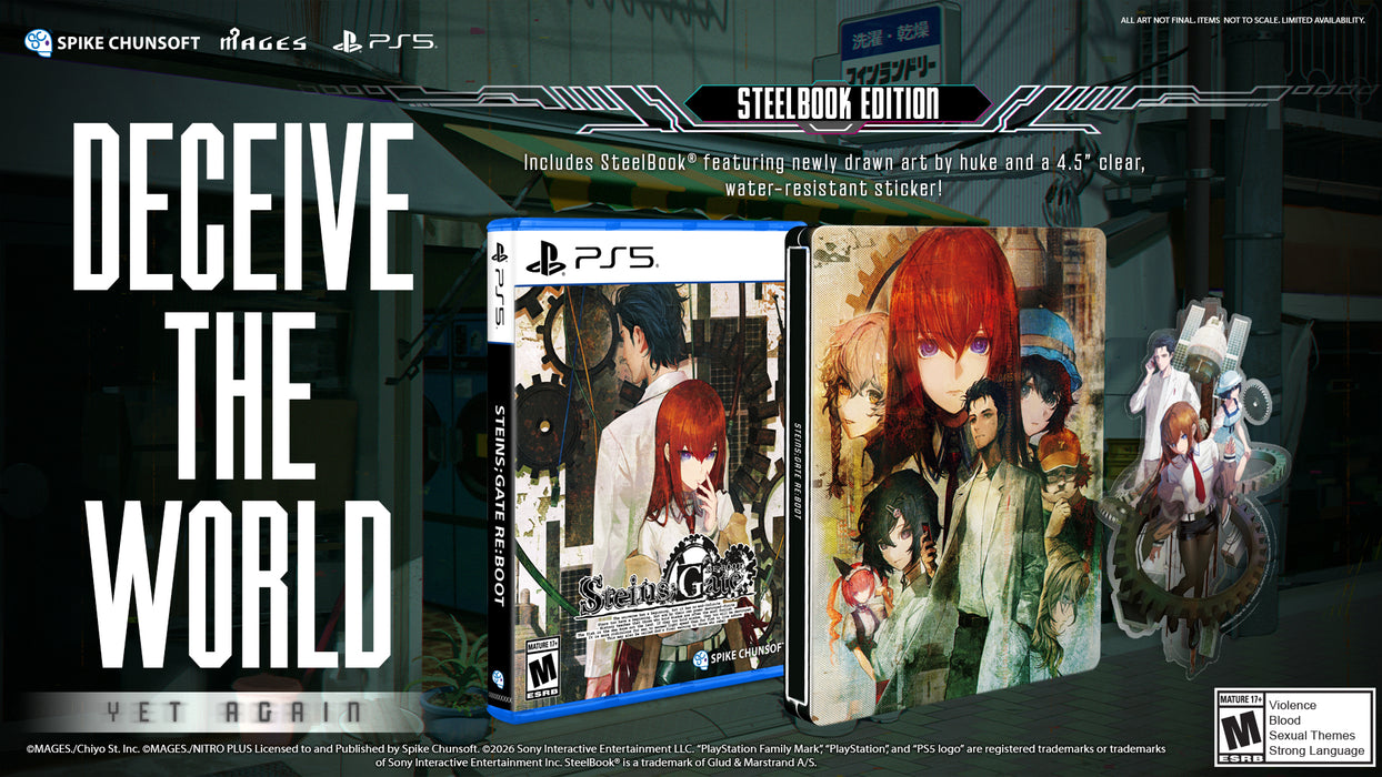 Steins;Gate Re:Boot [Steelbook Edition] - Playstation 5 (PRE-ORDER)