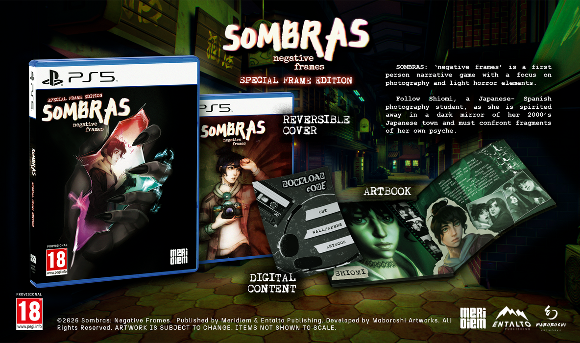 Sombras: negative frames - Special Frame Edition [EU Import] - Playstation 5 (PRE-ORDER)