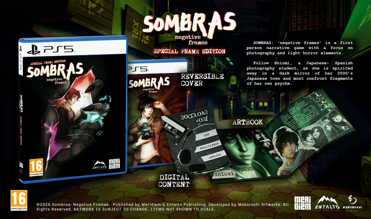 Sombras: negative frames - Special Frame Edition [EU Import] - Playstation 5 (PRE-ORDER)