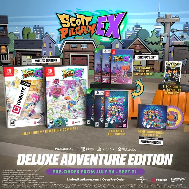 Scott Pilgrim EX Deluxe Adventure Edition [Limited Run Games] - Xbox S ...