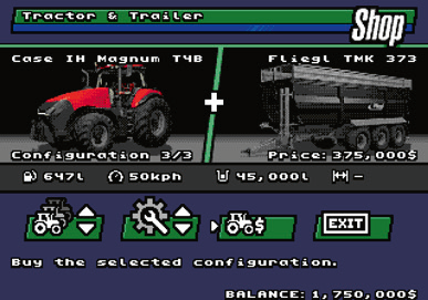 Farming Simulator 16-Bit Edition [SLG] - Sega Genesis / Mega Drive